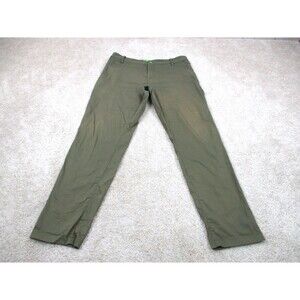 Bird Dogs Pants Mens 32 Green Lined Golf Cotton Stretch Chino Birddogs 32x28 *